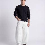 DENIM URBAN BALOON WHITE - Benevierre