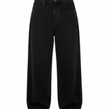 OVERSIZED STONE WASHED DENIM