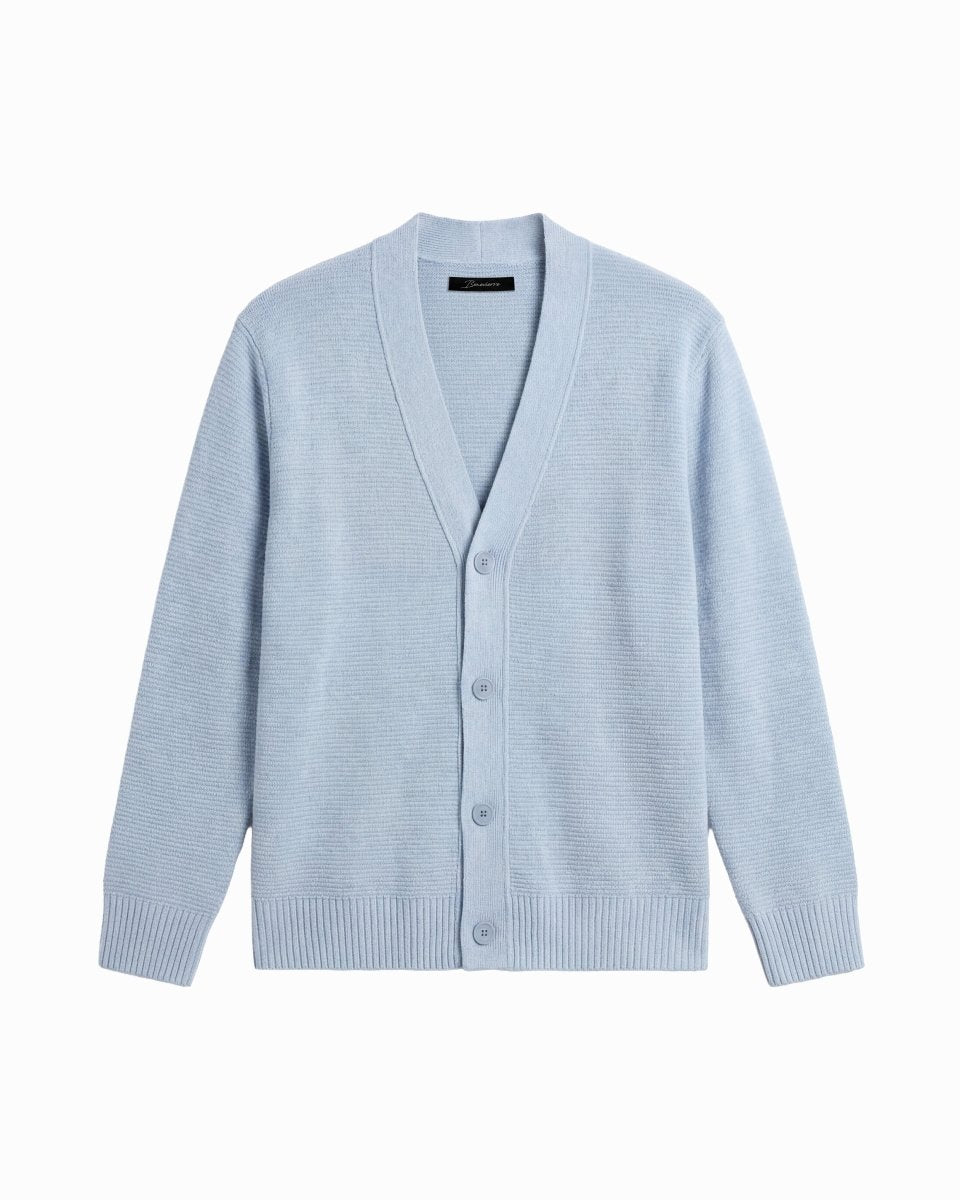 DOWNTOWN SOFT CARDIGAN LIGHT BLUE - Benevierre