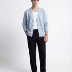 DOWNTOWN SOFT CARDIGAN LIGHT BLUE - Benevierre