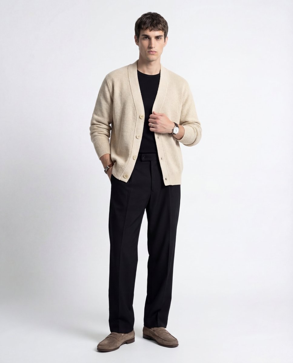 DOWNTOWN SOFT CARDIGAN SAND - Benevierre