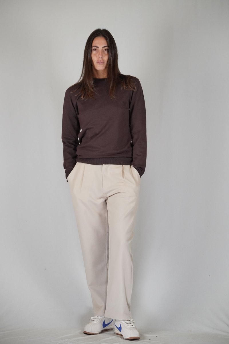 ELEGANT CLASSIC PANT SAND - Benevierre