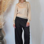 ELEGANT OVER PANT BLACK - Benevierre