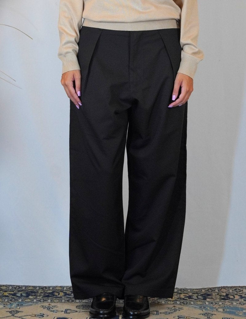 ELEGANT OVER PANT BLACK - Benevierre