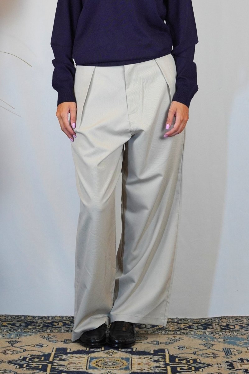 ELEGANT OVER PANT SAND - Benevierre