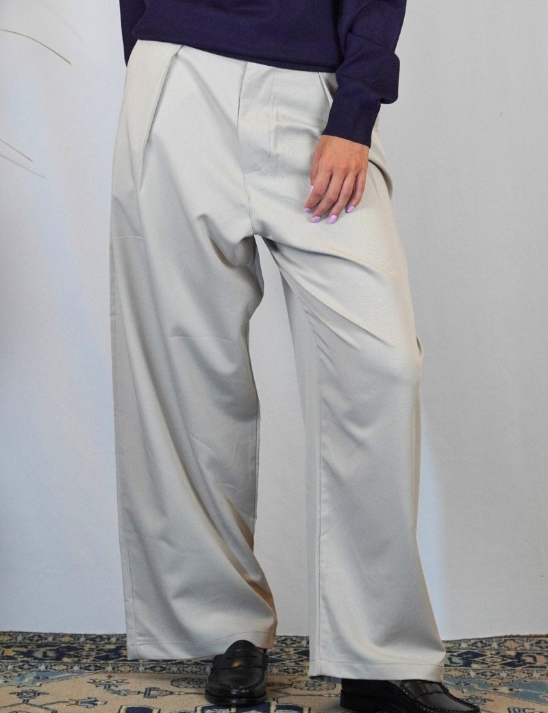 ELEGANT OVER PANT SAND - Benevierre