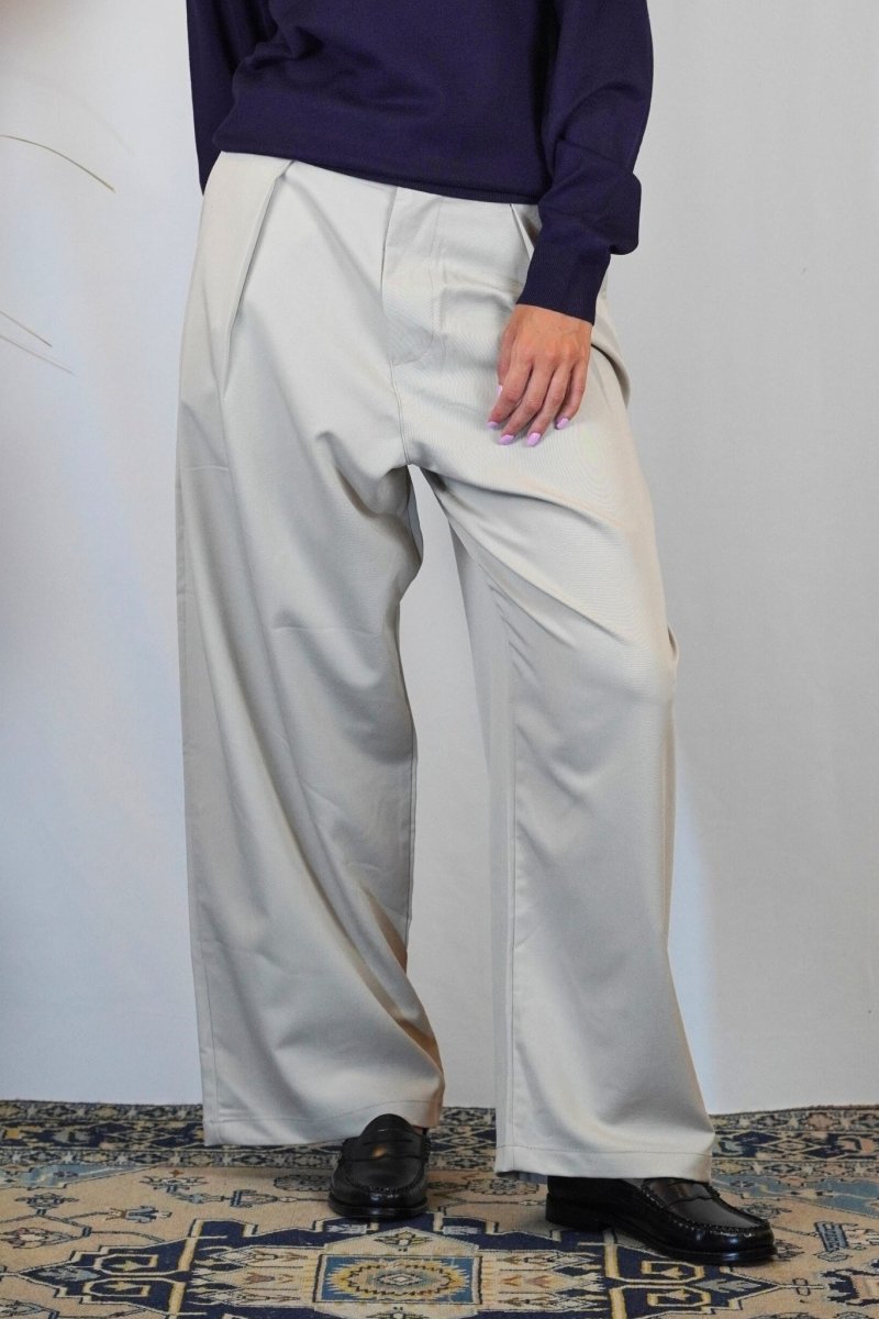 ELEGANT OVER PANT SAND - Benevierre