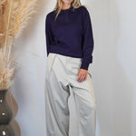 ELEGANT OVER PANT SAND - Benevierre