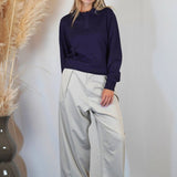 ELEGANT OVER PANT SAND - Benevierre