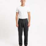 ELEGANT PANT IN LINO BLACK - Benevierre