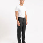 ELEGANT PANT IN LINO BLACK - Benevierre