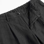 ELEGANT PANT IN LINO BLACK - Benevierre
