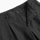 ELEGANT PANT IN LINO BLACK - Benevierre