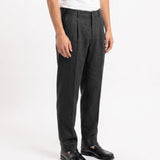 ELEGANT PANT IN LINO BLACK - Benevierre