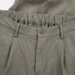 ELEGANT PANT IN LINO GREEN - Benevierre