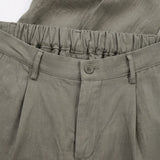 ELEGANT PANT IN LINO GREEN - Benevierre