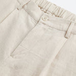 ELEGANT PANT IN LINO WHITE - Benevierre