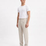 ELEGANT PANT IN LINO WHITE - Benevierre