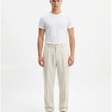 ELEGANT PANT IN LINO WHITE - Benevierre