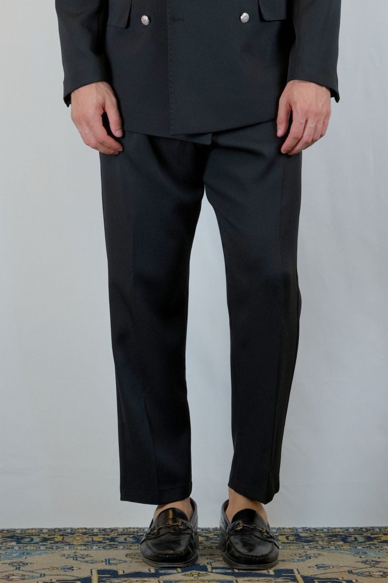 ELEGANT PANT NERO ANTRACITE - Benevierre