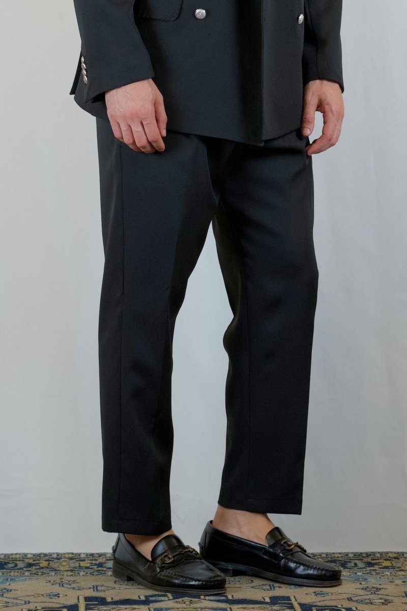 ELEGANT PANT NERO ANTRACITE - Benevierre