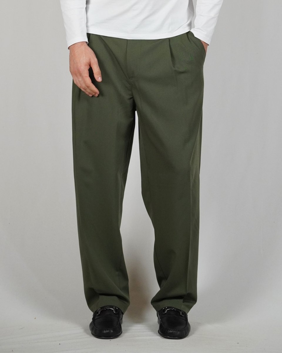 ELEGANT PANT VERDE BOSCO - Benevierre