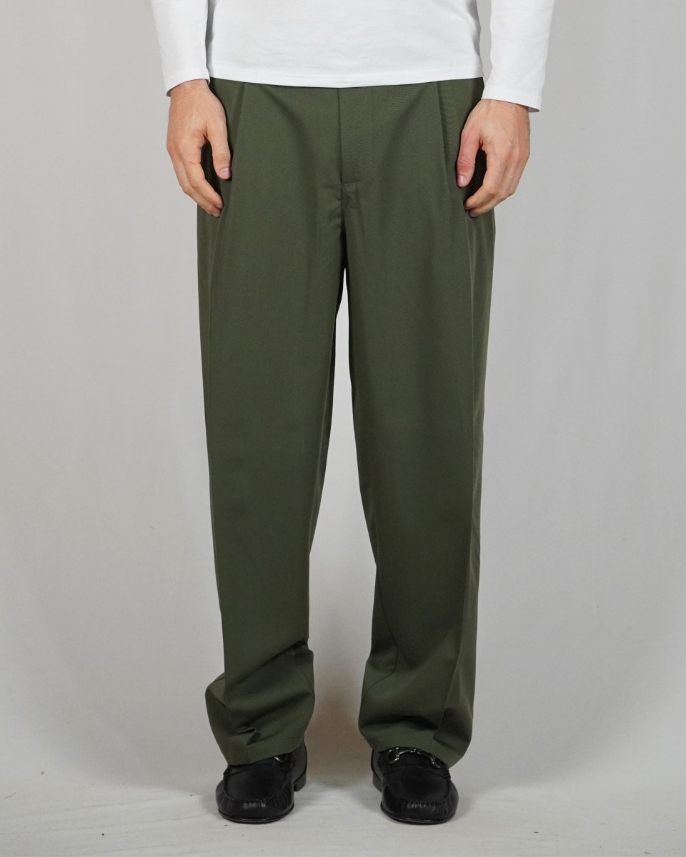 ELEGANT PANT VERDE BOSCO - Benevierre