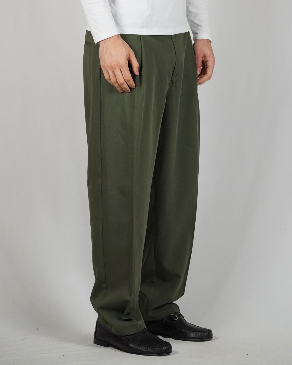 ELEGANT PANT VERDE BOSCO - Benevierre