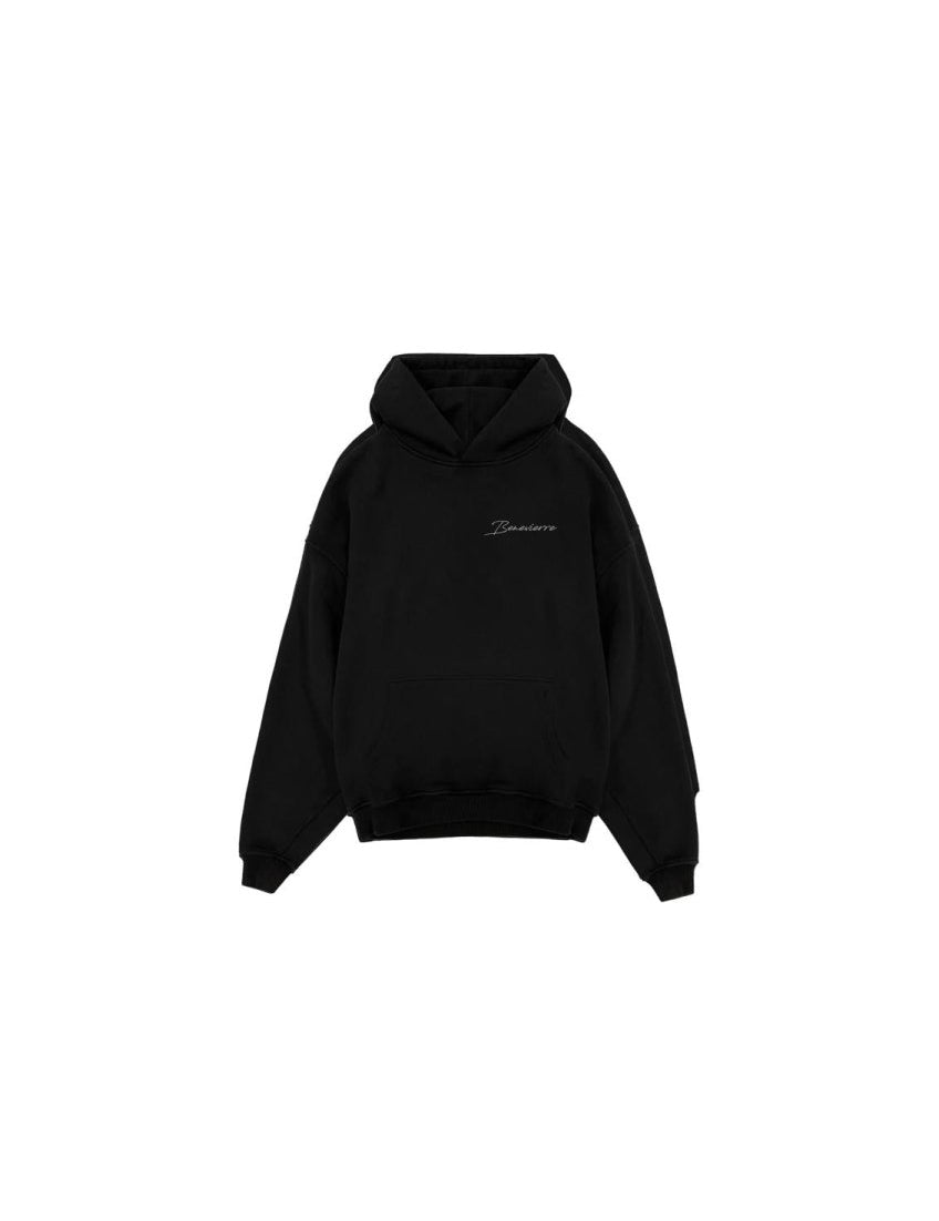 FELPA BLACK SILVER LOGO - Benevierre