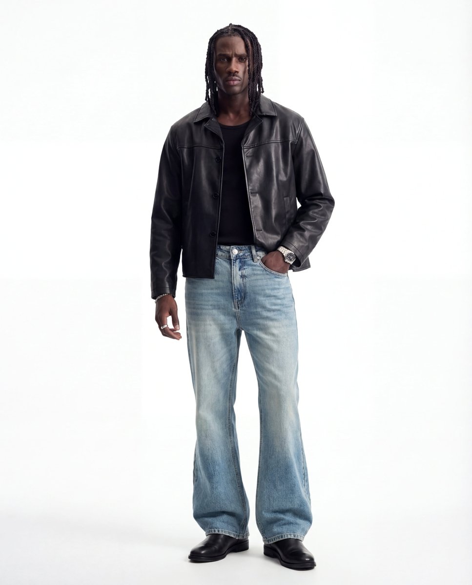 FLARE DENIM CLASSIC BLUE - Benevierre
