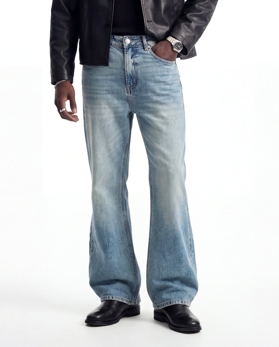 FLARE DENIM CLASSIC BLUE - Benevierre