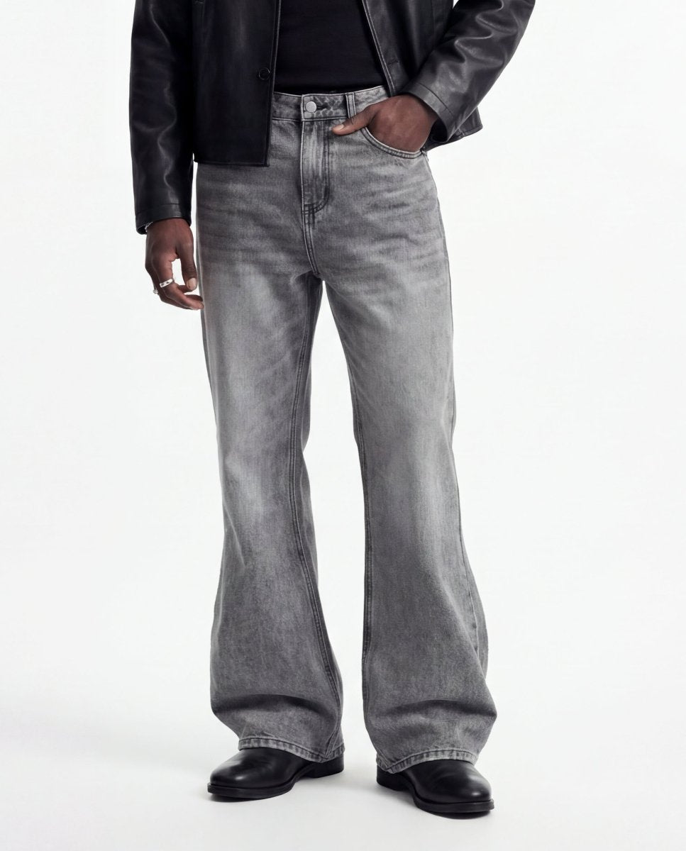 FLARE DENIM CLASSIC GREY - Benevierre