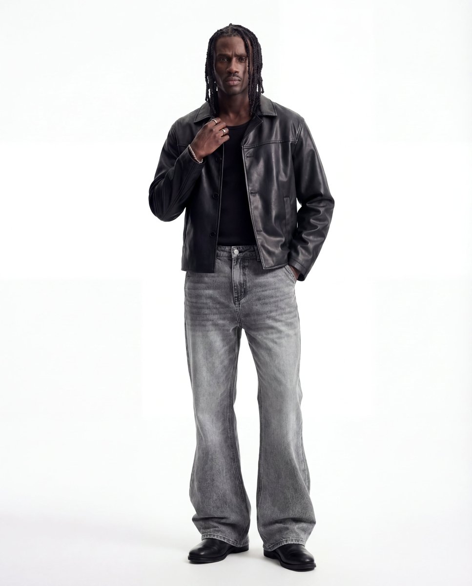 FLARE DENIM CLASSIC GREY - Benevierre