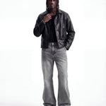 FLARE DENIM CLASSIC GREY - Benevierre