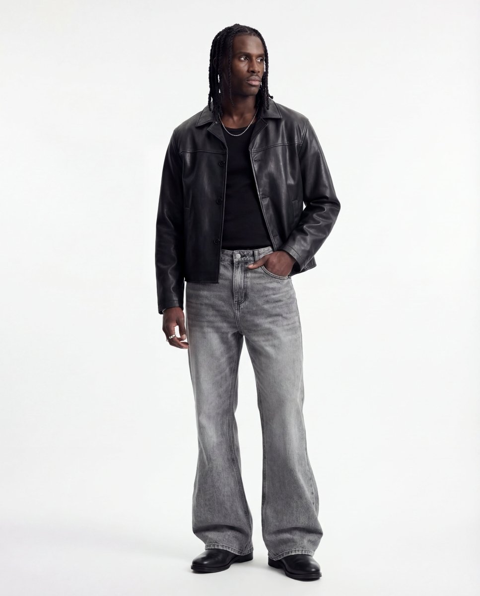 FLARE DENIM CLASSIC GREY - Benevierre