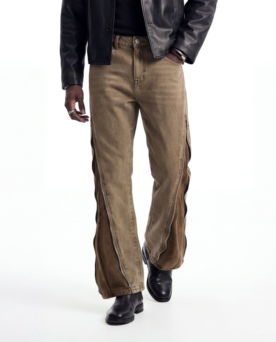 FLARE ZIP DENIM - Benevierre
