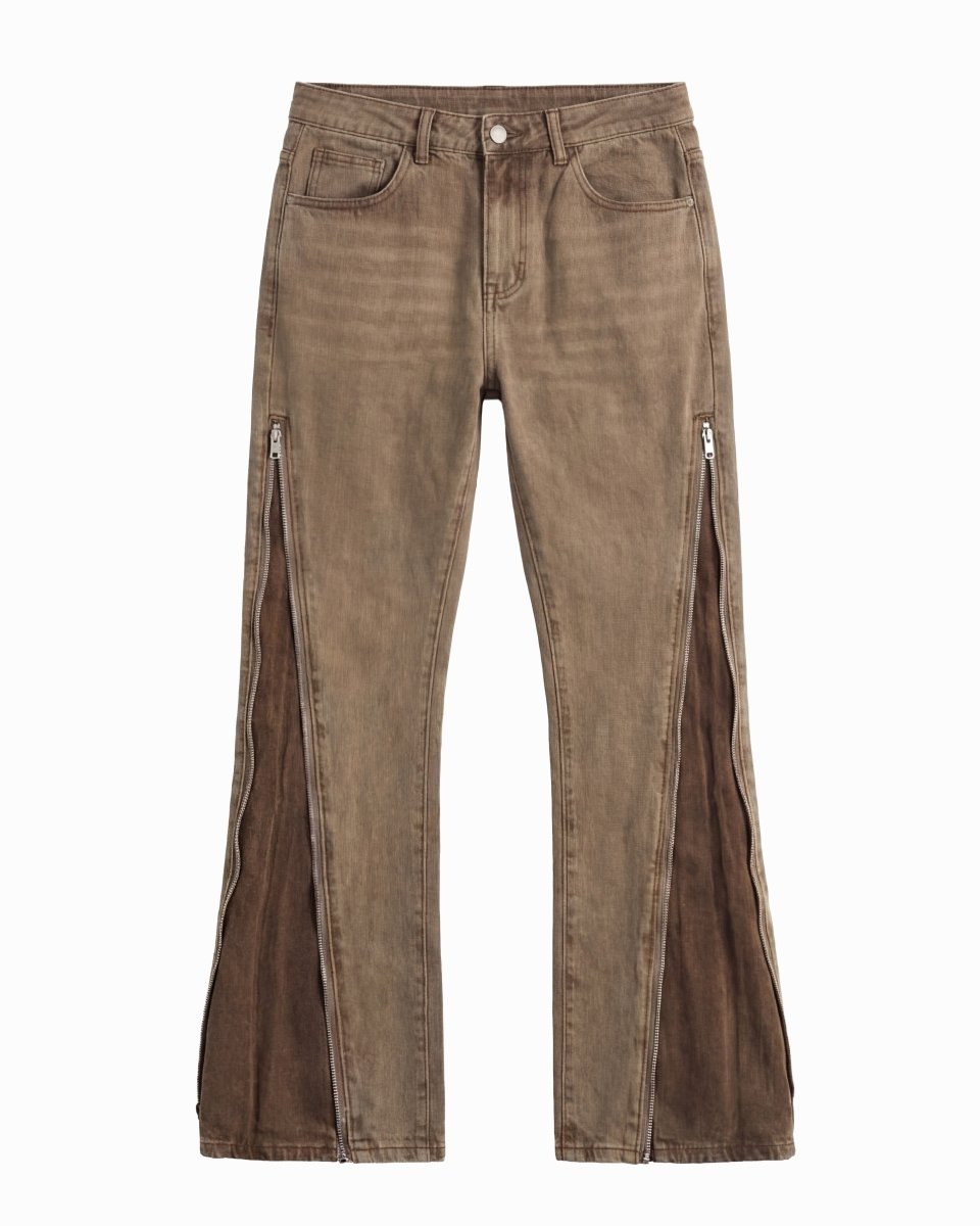 FLARE ZIP DENIM - Benevierre