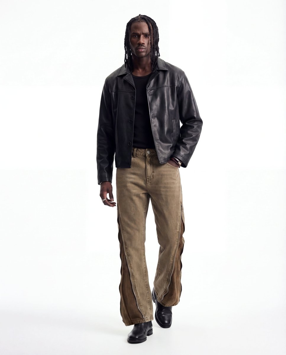 FLARE ZIP DENIM - Benevierre