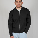 SWEATER FULL ZIP BLACK