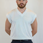 GILET IN MAGLIA BIANCO - Benevierre