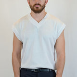 GILET IN MAGLIA BIANCO - Benevierre