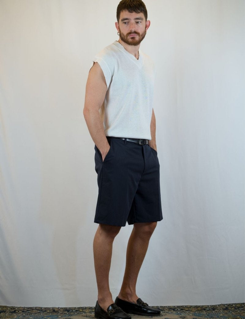 GILET IN MAGLIA BIANCO - Benevierre