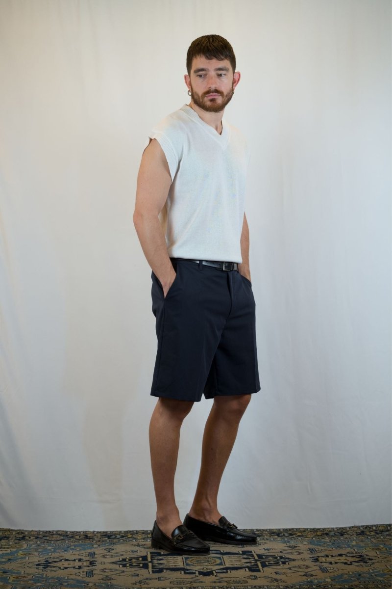 GILET IN MAGLIA BIANCO - Benevierre