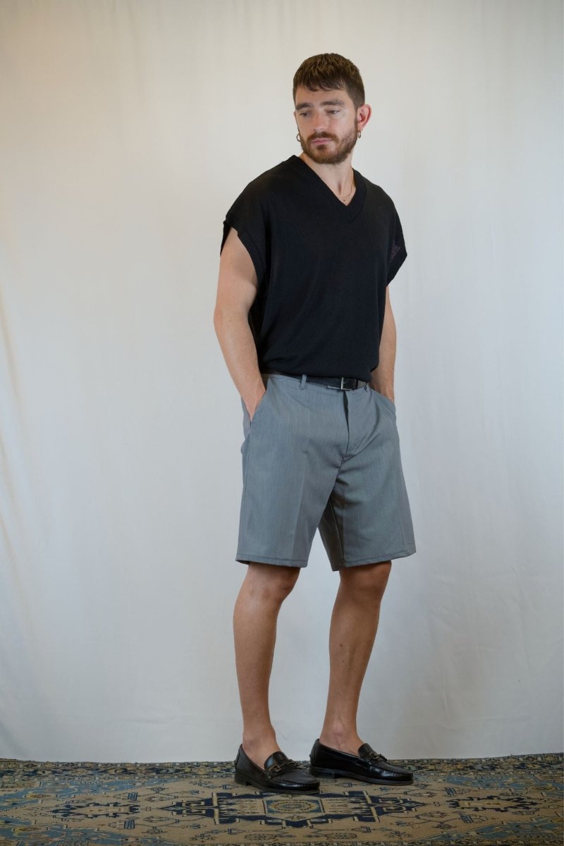 GILET IN MAGLIA NERO - Benevierre