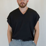 GILET IN MAGLIA NERO - Benevierre