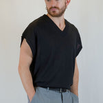 GILET IN MAGLIA NERO - Benevierre
