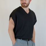 GILET IN MAGLIA NERO - Benevierre