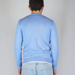 GIROCOLLO IN MAGLIA AZZURRO - Benevierre