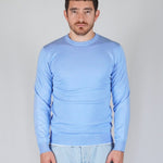 GIROCOLLO IN MAGLIA AZZURRO - Benevierre
