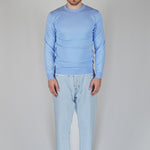 GIROCOLLO IN MAGLIA AZZURRO - Benevierre